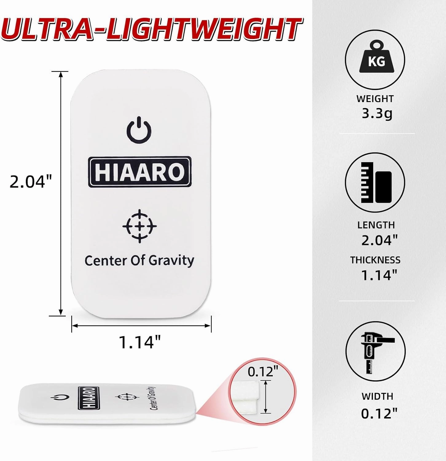 12-Pack Ultra-Lightweight Disc Golf LED Lights for Play Disc Golf in The Night and Other Usage