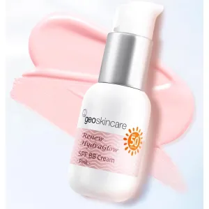 1PC Geoskincare Hydra BB Cream Foundation, Pink/Purple Color Correcting Foundation, Makeup Isolation Foundation Base (Pink, 45ml)