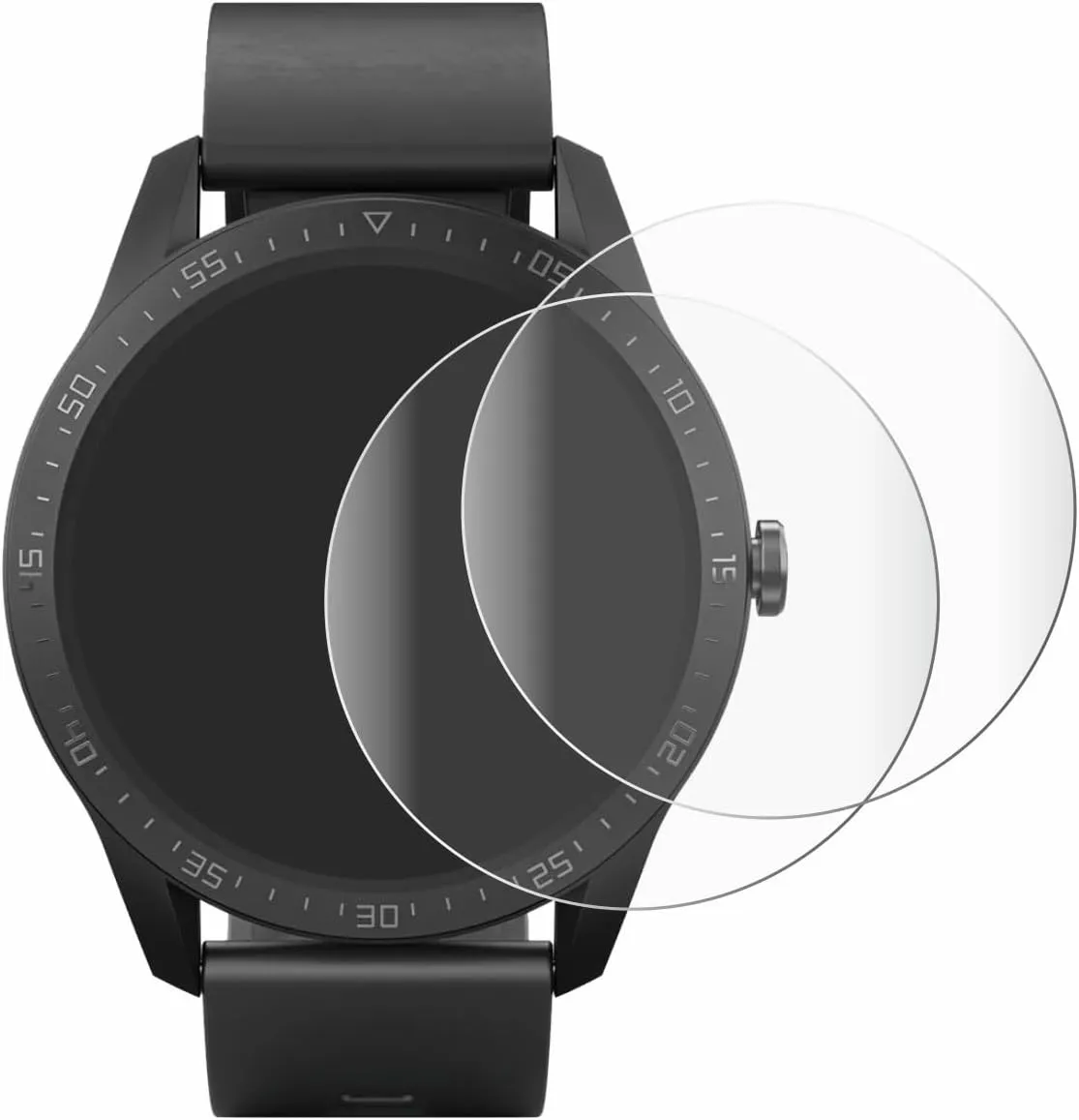 3D Curved Screen Protector Compatible with SilverCrest Fitness-Smartwatch (2 Pack) - Full Screen Coverage