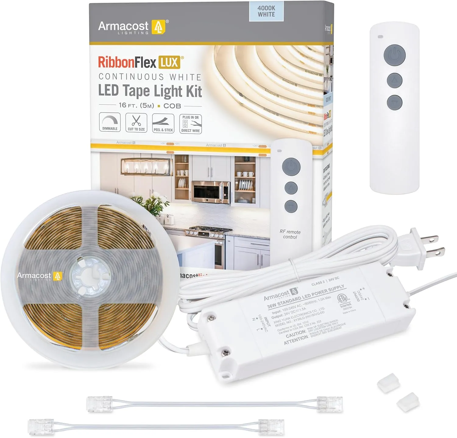Armacost Lighting RibbonFlex LUX COB Kit 4000K, 5M 425500