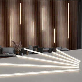 Art3d LED Recessed Lighting Kit - 6pcs Self-adhesive White LED Light with Smart Switch, 3000k Touching Switch Light for Wood Slat Wall Panels, Headboards, Stairs, Home decor, Under Cabinet Strip Light