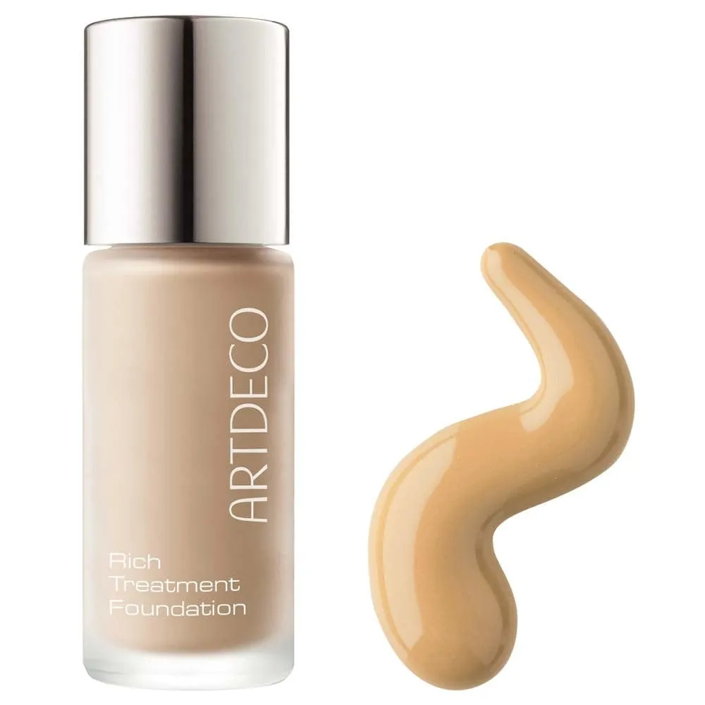 ARTDECO Rich Treatment Foundation - Deep Honey N°18 - Conceals Imperfections & Creates Flawless Complexion - Long-Lasting - Even & Velvety-Smooth Finish - Water-Resistant - Vegan Makeup - 0.67 Fl Oz