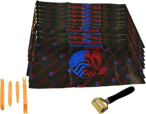 AT-BPK36 9 Sheets 18" x 32" Sound Deadening Noise Insulation Vibration Dampening Bulk Kit   Roller & Removal Tools