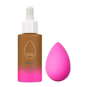 Beautyblender 12-Hour Always on Radiant Skin Tint (Deep 2) & Original Pink Beauty Blender Makeup Sponge Bundle