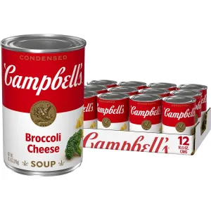 Campbell's Condensed Broccoli Cheese Soup, 10.5 oz Can (12 Pack)
