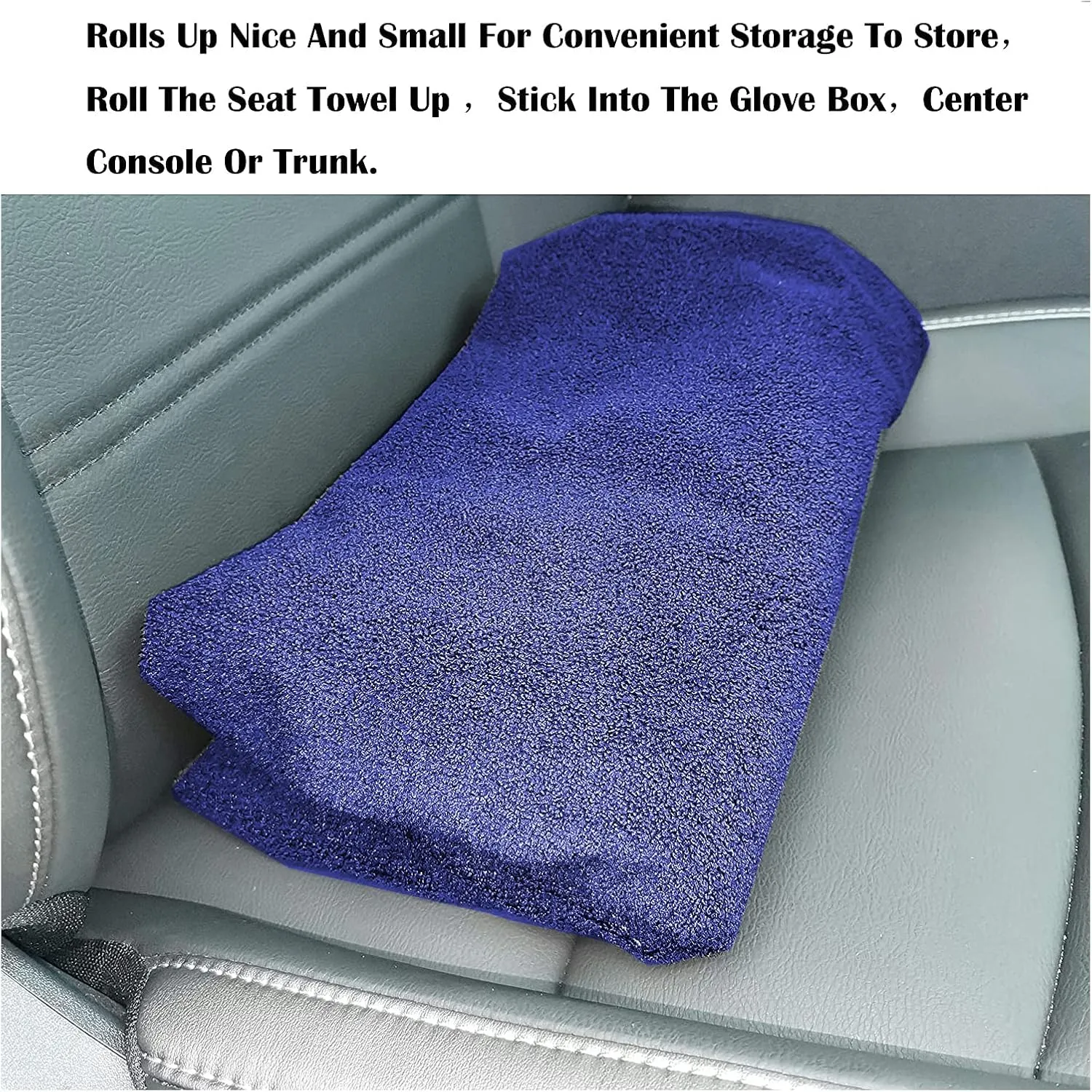 Car Seat Cover Protector Front Seats,for Gym Workout,Running,Swimming,Beach and Hiking,Waterproof Sweat Towel Bucket Seat Covers for Cars SUV Trucks (Blue, 2Pcs)