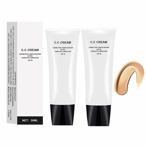 Cc Cream Self Adjusting for Mature Skin,Skin Tone Adjusting CC Cream SPF 50,for Older Women-1.01 oz(2PCS)