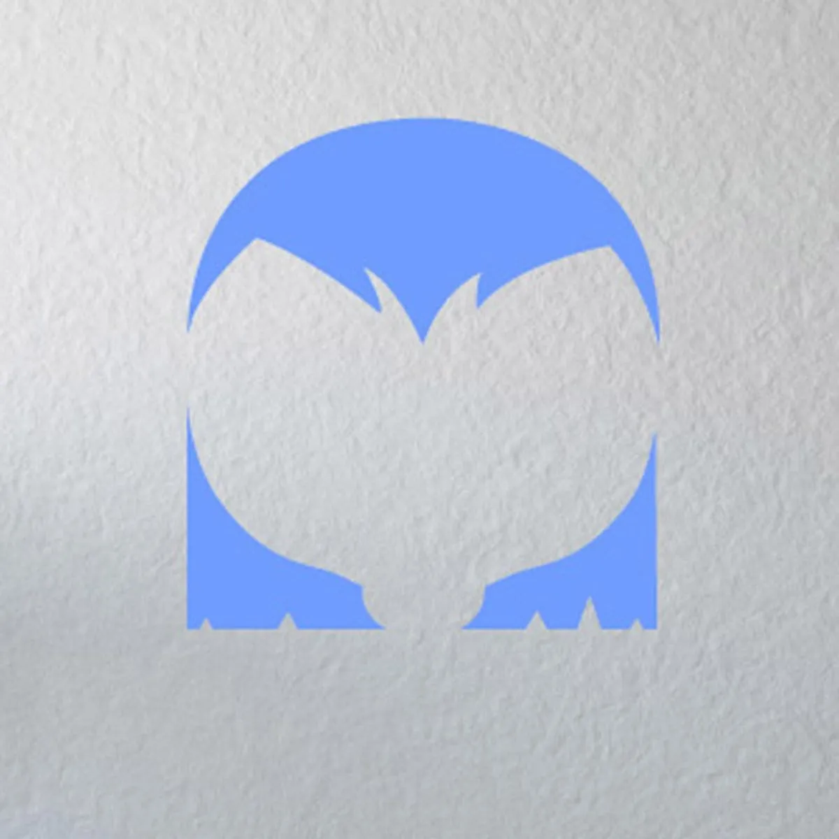 Character Face Wall Decals Stickers ID010, Light Blue, 72 Inches