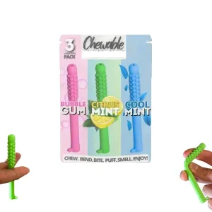 Chewable Essential Oil Breath Stick, Chewable Breather, Chewable Breather Quit with Essential Oil, Portable Breather Sticks with Essential Oils, Relieve Breathing,Breath Fresheners (3 Pcs) (1-pcs)