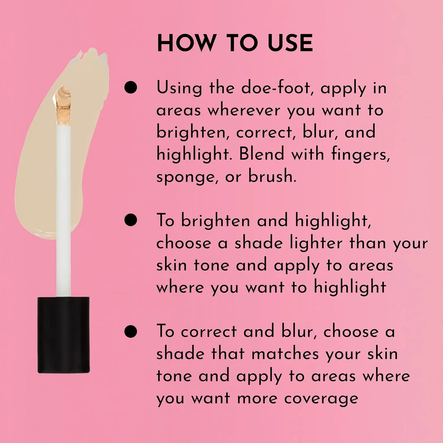 Conseal The Deal Lightweight Longwear Everyday Concealer - Cloud - with Antioxidants and Caffeine to Reduce Dark Circles and Puffiness. Long-Wearing and Self-Setting, Silicone-Free - 5 ml.