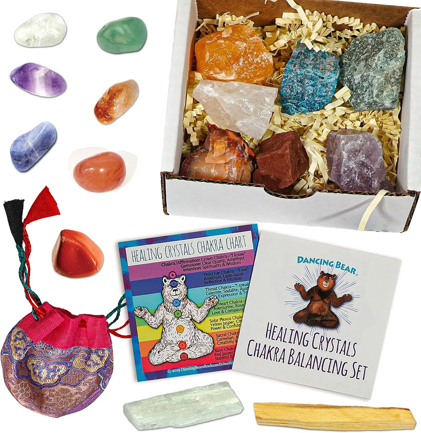 DANCING BEAR Chakra Stone Starter Set