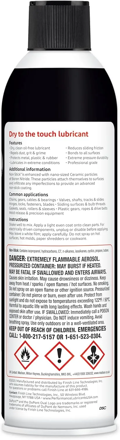 DuPont Teflon Silicone Lubricant Aerosol Spray