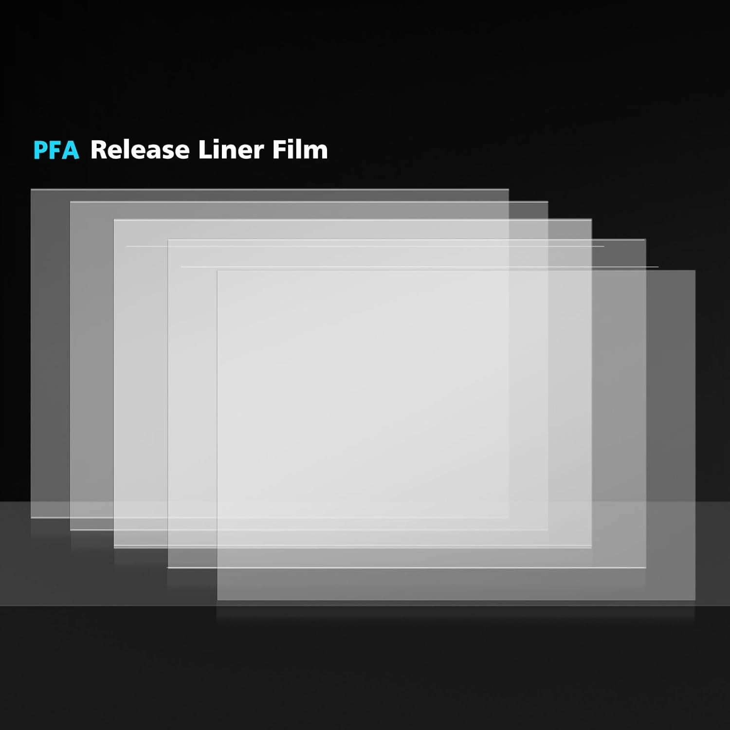 ELEGOO 5PCS PFA Release Liner Film for Saturn 2/8K/3/4/4 Ultra/4 Ultra 16K Resin 3D Printer 273x176mm, 0.127mm Thickness with Stronger Release Functionality and 92% Light Transmittance