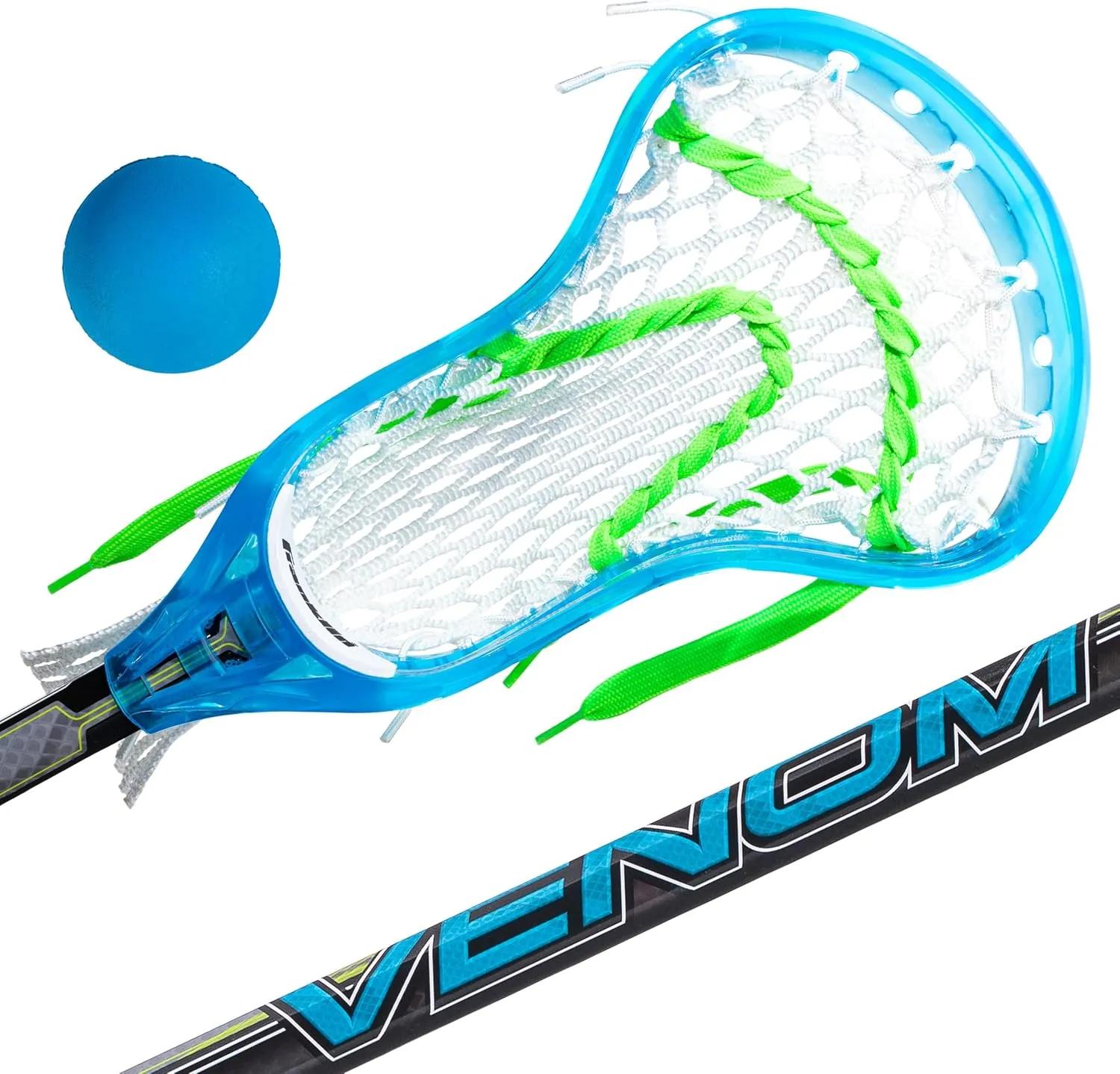 Franklin Sports Kids Mini Lacrosse Stick   Ball Set - Venom Youth Plastic Lacrosse Stick for Beginners - Perfect Set for Kids   Toddlers