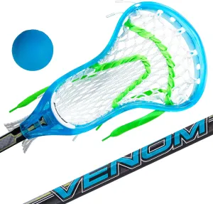 Franklin Sports Kids Mini Lacrosse Stick   Ball Set - Venom Youth Plastic Lacrosse Stick for Beginners - Perfect Set for Kids   Toddlers
