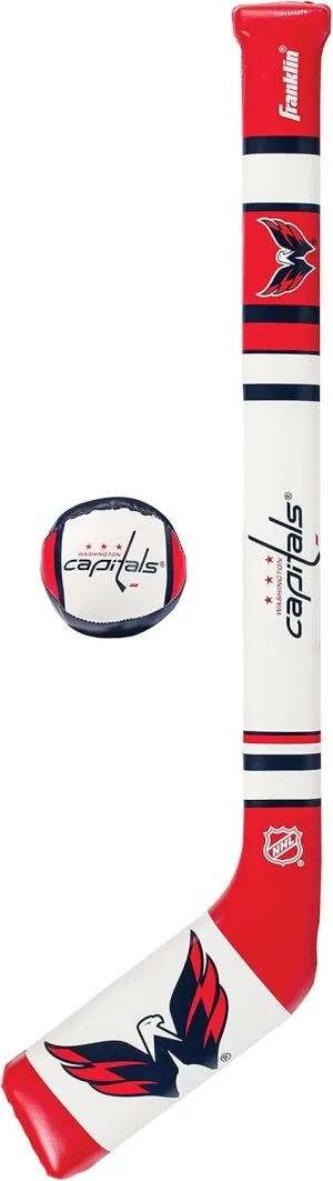 Franklin Sports NHL Team Mini Soft Hockey Stick Set - NHL Team Soft Foam Mini Hockey Stick and Ball - Great Toy for Kids
