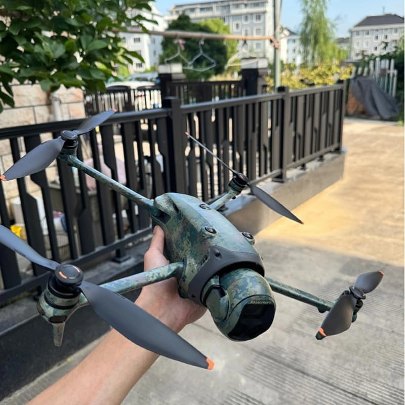 Full-Body Protective Sticker for Mavic 4 Pro - Scratch-Resistant Color Change Film, Bubble-Free with Air Channels, No Residue Removal (02 Jungle Camouflage)