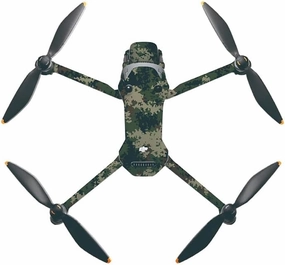 Full-Body Protective Sticker for Mavic 4 Pro - Scratch-Resistant Color Change Film, Bubble-Free with Air Channels, No Residue Removal (02 Jungle Camouflage)