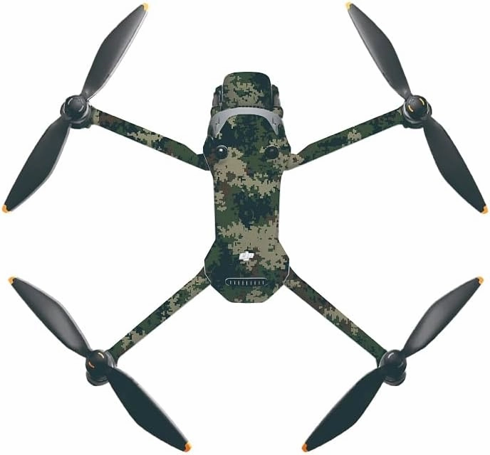 Full-Body Protective Sticker for Mavic 4 Pro - Scratch-Resistant Color Change Film, Bubble-Free with Air Channels, No Residue Removal (02 Jungle Camouflage)