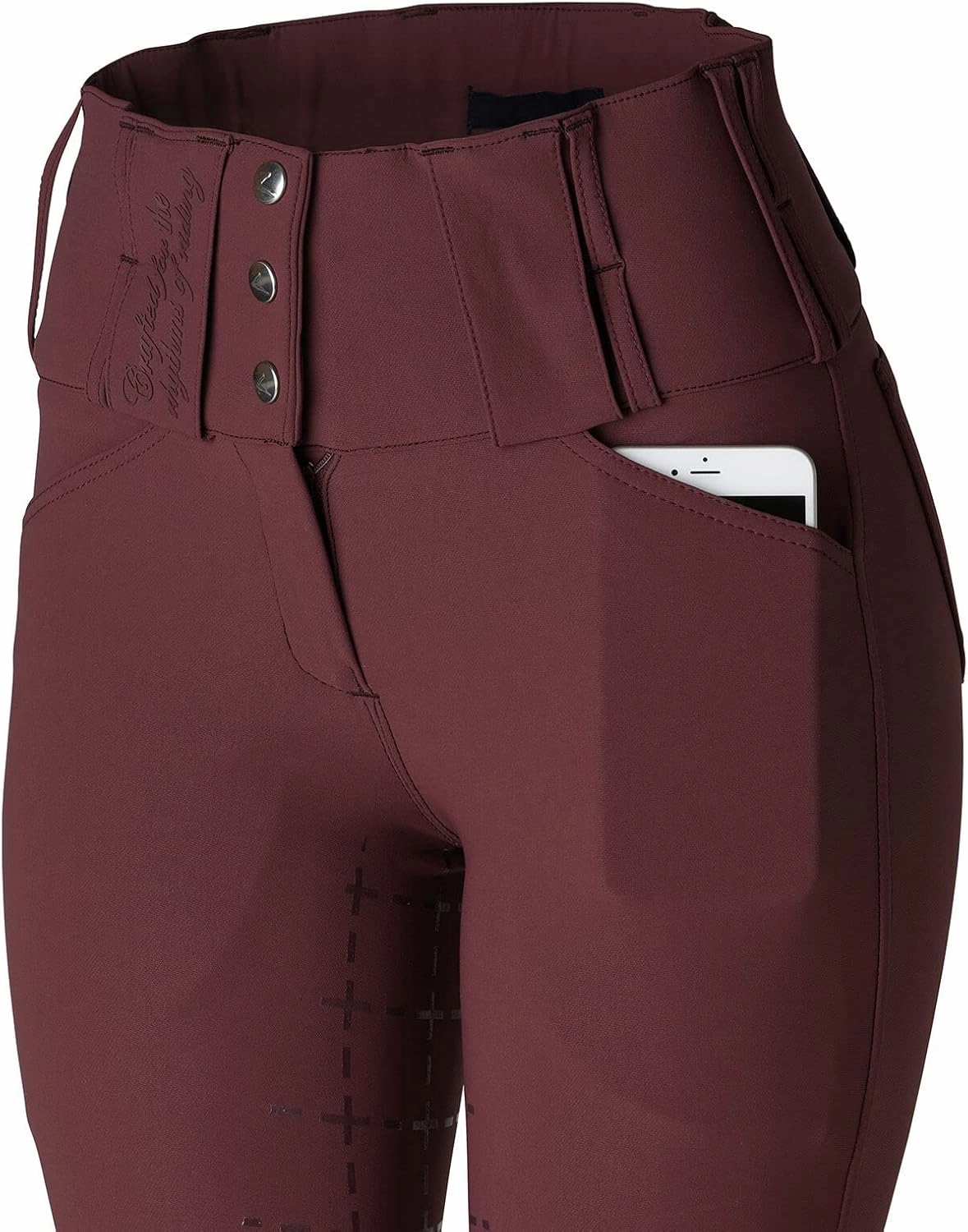 HORZE Desiree Womens Silicone Full Seat Breeches with Belt Loops
