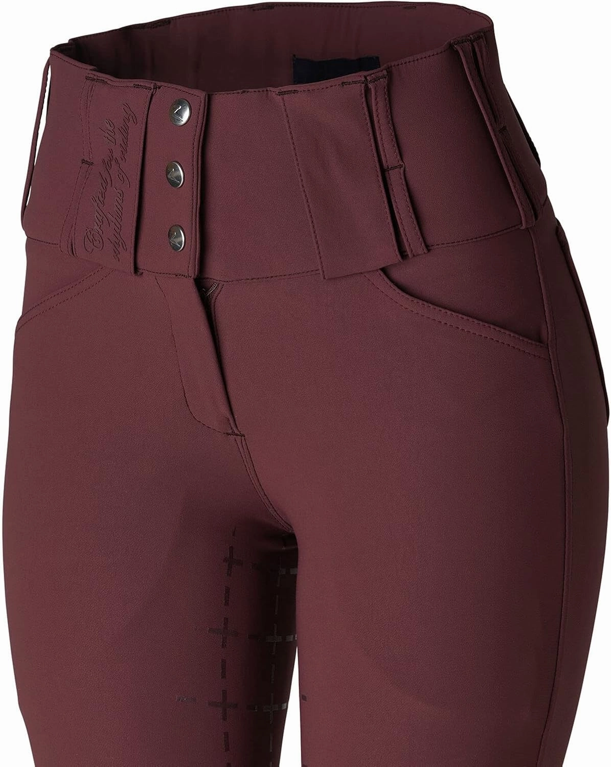 HORZE Desiree Womens Silicone Full Seat Breeches with Belt Loops