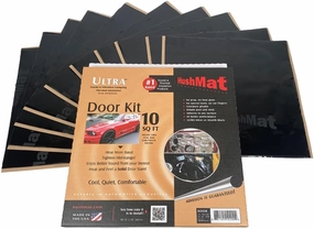 HushMat 10200 Door Sound-Deadening Kit with Stealth Black Foil, 10 Square Feet