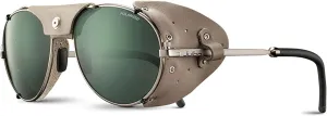 Julbo Cham Glacier Sunglasses for Men & Women w/Removable Leather Side Shields for Mountaineering, Hiking, Skiing, and Snow