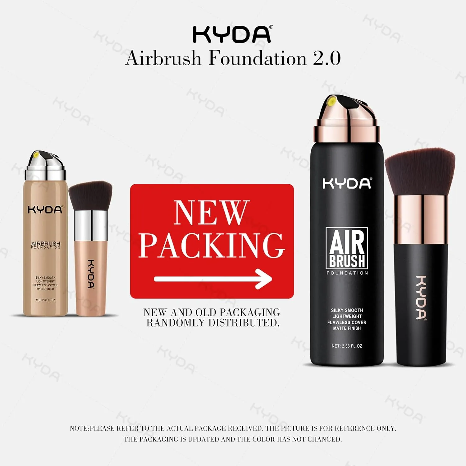 KYDA AirBrush Foundation Spray, Silky Foundation Mist Makeup, Flawless Coverage for Smooth Creamy Nude Finish, Breathable Blendable Lasting Formula, Moisturizing Makeup Primer-#220 Natural Beige