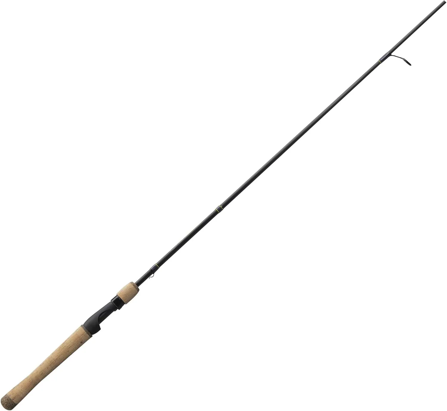 Lew’s Speed Stick Spinning Fishing Rod, IM8 Graphite Blank with Fuji Concept O Guides, Full-Length Cork Grips, Gray/Green