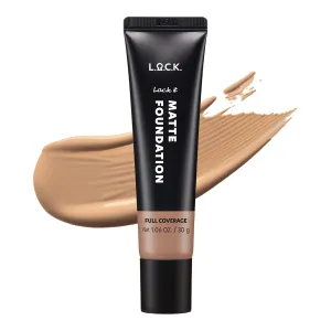 L.O.C.K. Color, L.o.c.k. it Matte Foundation Honey, Matte Finish Face Makeup Cream Foundation Concealer Full Coverage Korean make up K beauty Net 1.06 oz. / 30 g