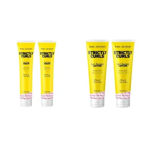 Marc Anthony Strictly Curls Bundle - Curl Envy Cream 2-Pack & Curl Defining Lotion 2-Pack