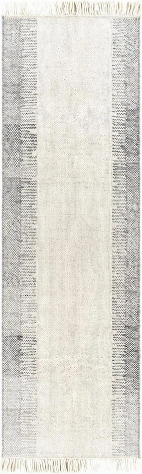 Mark&Day Wool Rugs, 2x8 Rankweil Modern Cream Runner Area Rug, Beige Grey Carpet for Hallway, Kitchen, Bedroom or Living Room (2'6" x 8' Runner)