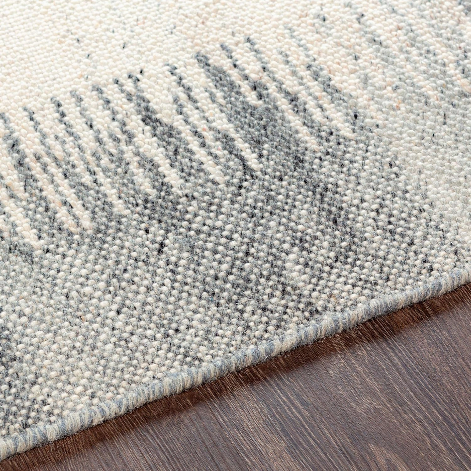 Mark&Day Wool Rugs, 2x8 Rankweil Modern Cream Runner Area Rug, Beige Grey Carpet for Hallway, Kitchen, Bedroom or Living Room (2'6" x 8' Runner)