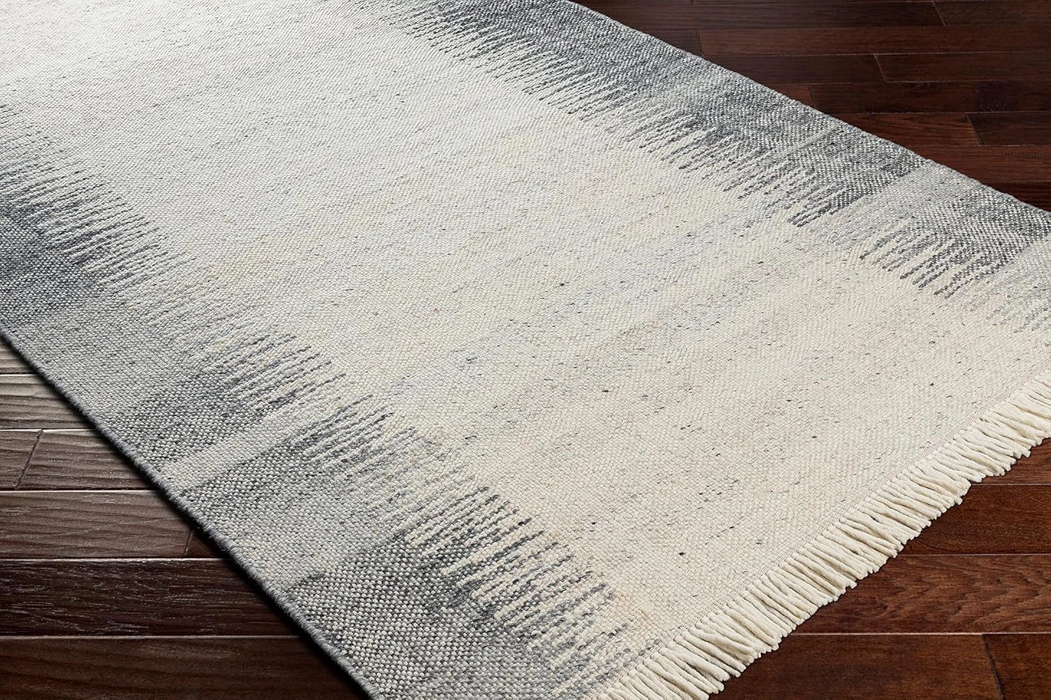 Mark&Day Wool Rugs, 2x8 Rankweil Modern Cream Runner Area Rug, Beige Grey Carpet for Hallway, Kitchen, Bedroom or Living Room (2'6" x 8' Runner)
