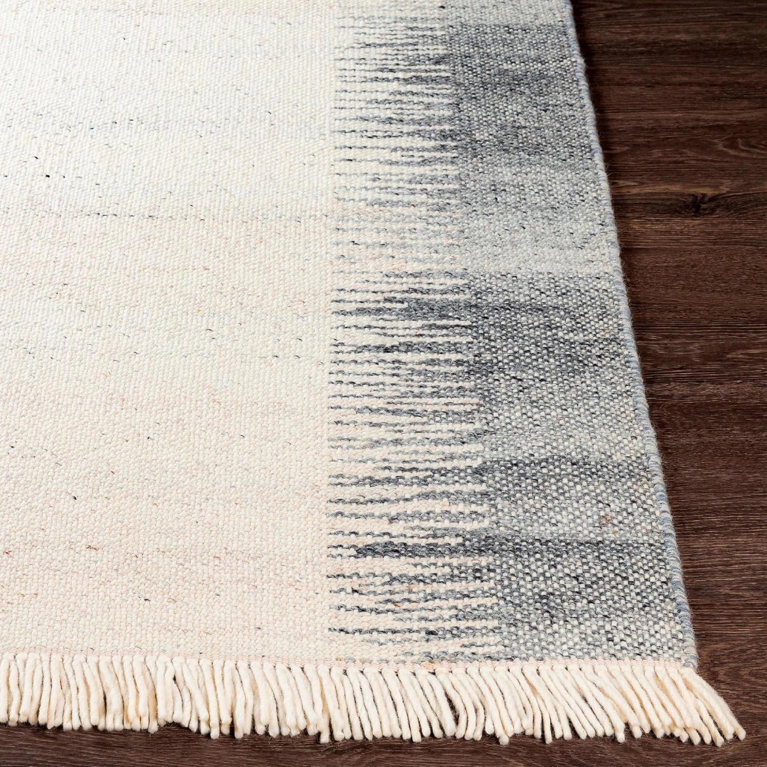 Mark&Day Wool Rugs, 2x8 Rankweil Modern Cream Runner Area Rug, Beige Grey Carpet for Hallway, Kitchen, Bedroom or Living Room (2'6" x 8' Runner)