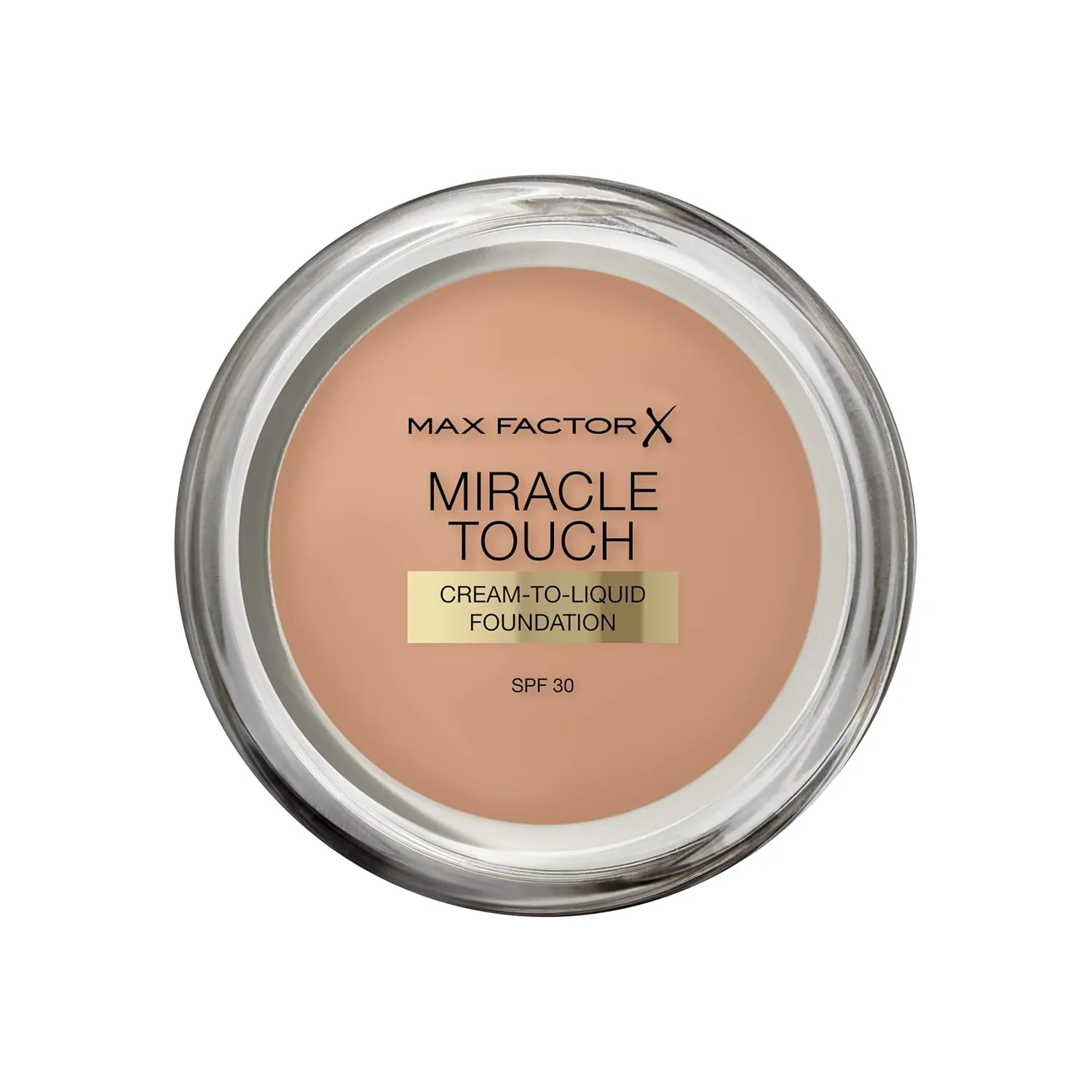 MAX FACTOR - Miracle Touch Foundation - Lightweight Cream To Liquid Formula - SPF 30 & Hyaluronic Acid - 80 Bronze
