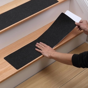 MBIGM 8-Pack Non-Slip Outdoor Stair Treads - Anti Slip 6" X 24" Grip Tape Adhesive Strips - Heavy Duty Traction for Steps, Staircase, Deck