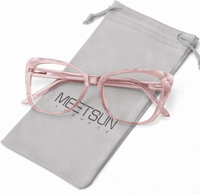 MEETSUN Blue Light Blocking Glasses for Women Anti Eyestrain Filter Blue Ray Oversized Computer Game Glasse