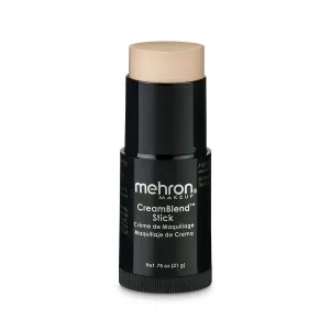 Mehron Makeup CreamBlend Stick | Face & Body Foundation | Full Coverage Professional Makeup Stick .75 oz (21 g) (Light 2)