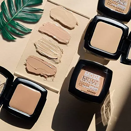 MODE Perfecting Concealer, Full Coverage Ultra Creamy Camo Concealing Makeup, Lasting High Performance Pigment Rich Hides Under Eye Dark Circles, Blemishes, Natural Moroccan Argan Skincare- MEDIUM, 3g