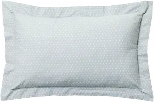 Nate Home by Nate Berkus Block Print Decorative Pillow | Cotton Throw Pillow, Modern Decor for Couch or Bedroom from mDesign - Oblong Size - 14" x24", Limestone/Parchment (Light Blue/Cream)