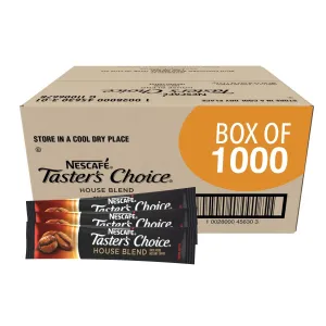 Nescafe Instant Coffee Packets, Taster's Choice Light Roast, Bulk Pack, 1.5 g Packets (Pack of 1000)