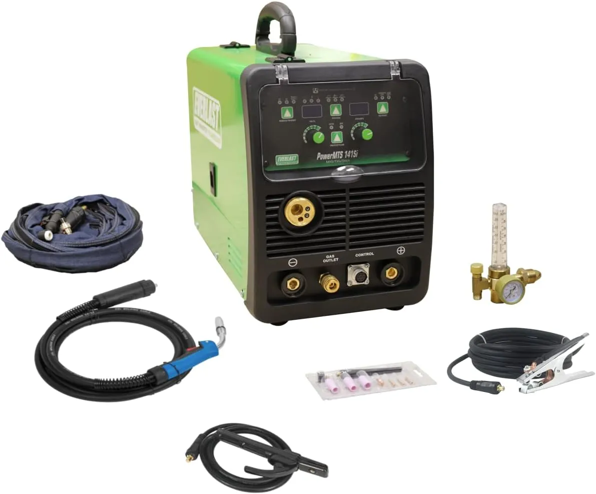 New PowerMTS 141Si MIG/TIG/Stick 140 Amp IGBT Welder 110V Input Voltage