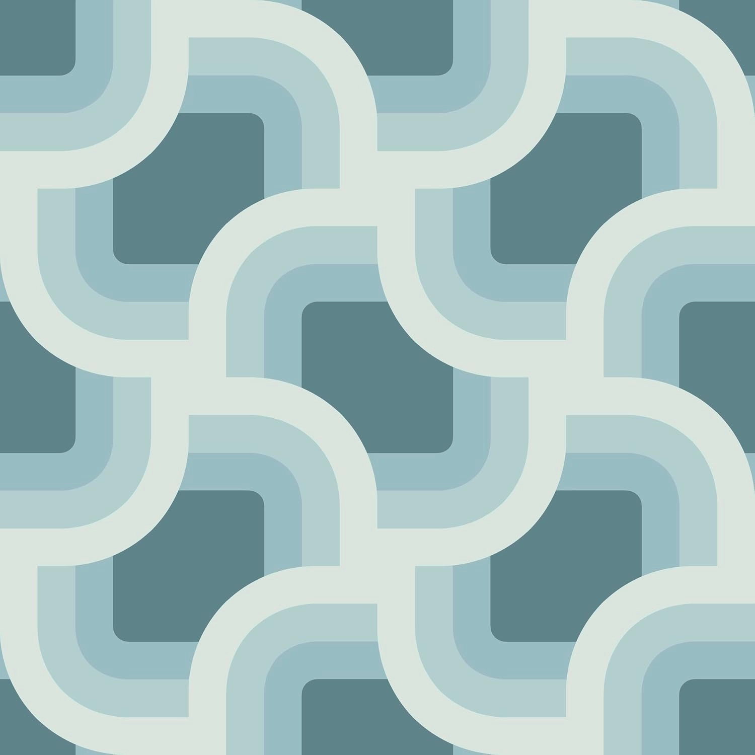 Nicole Miller New York Retro Geo Spa Peel & Stick Wallpaper