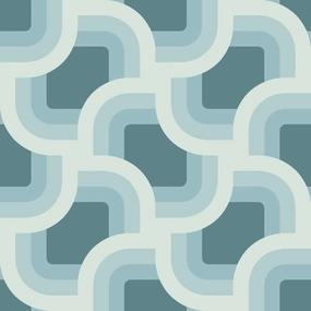 Nicole Miller New York Retro Geo Spa Peel & Stick Wallpaper