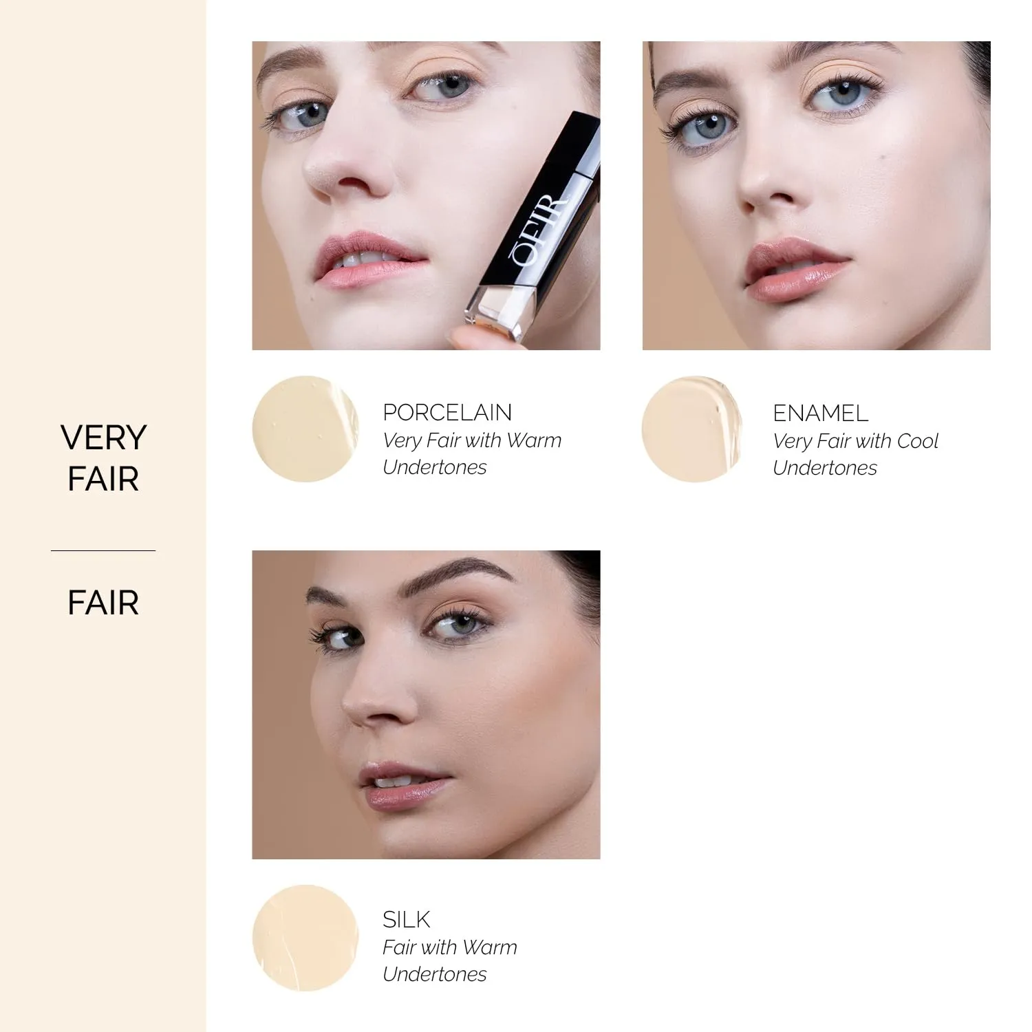 OFIR Perfected Weightless Concealer | Porous Coverage Blends for Smooth Finish | Covers Dark Circles Vegan Concealer | Botanical Formula Soothes Redness & Dullness | Enamel - Very Fair Cool 0.27 OZ