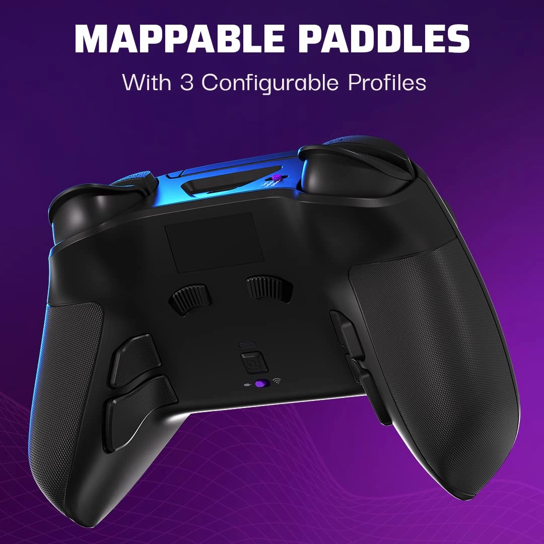 PDP Victrix Pro BFG Wireless Gaming Controller for Playstation 5 / PS5, PS4, PC, Modular Esports Gamepad, Remappable Buttons, Customizable Triggers/Paddles/D-Pad/Fightpad, PC App, Black