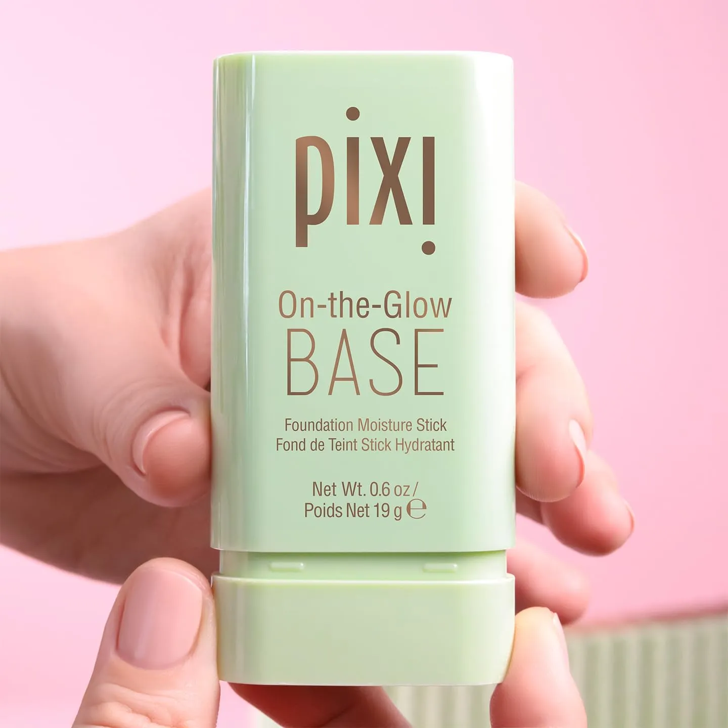 Pixi Beauty On-the-Glow Base| Tinted Moisturizer Foundation Stick | Cinnamon: Deep, neutral shade| 0.6 oz / 19g