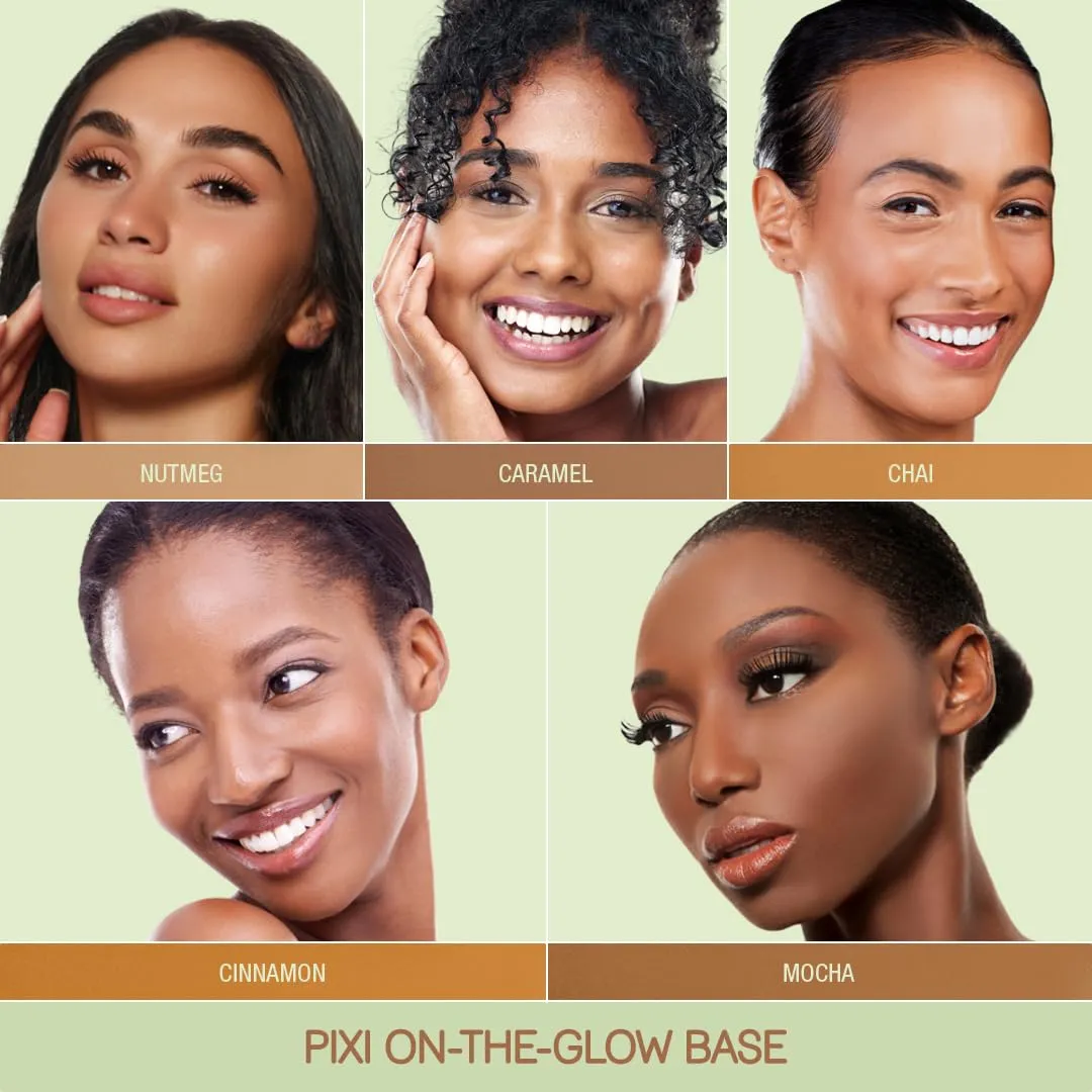 Pixi Beauty On-the-Glow Base| Tinted Moisturizer Foundation Stick | Cinnamon: Deep, neutral shade| 0.6 oz / 19g