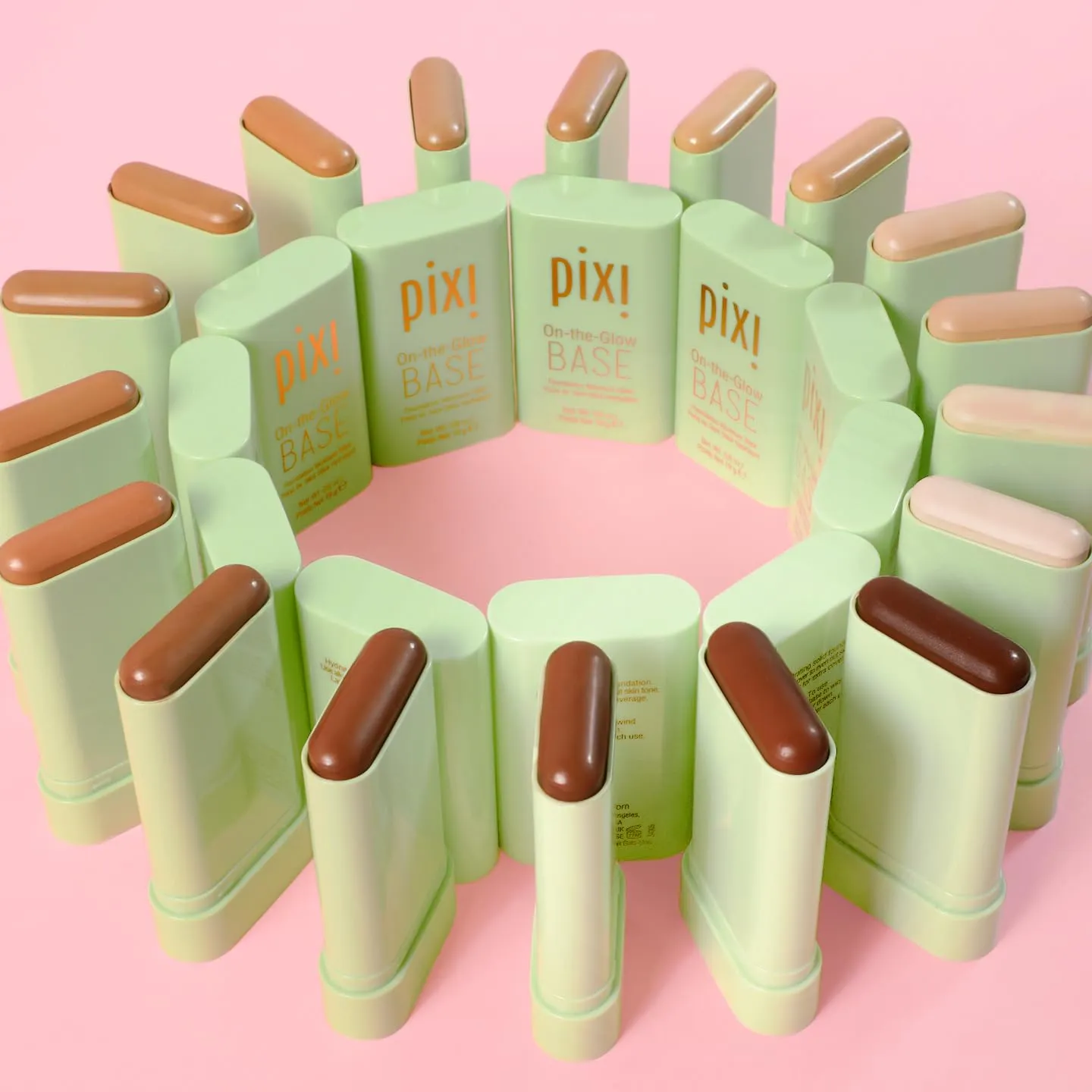 Pixi Beauty On-the-Glow Base| Tinted Moisturizer Foundation Stick | Cinnamon: Deep, neutral shade| 0.6 oz / 19g